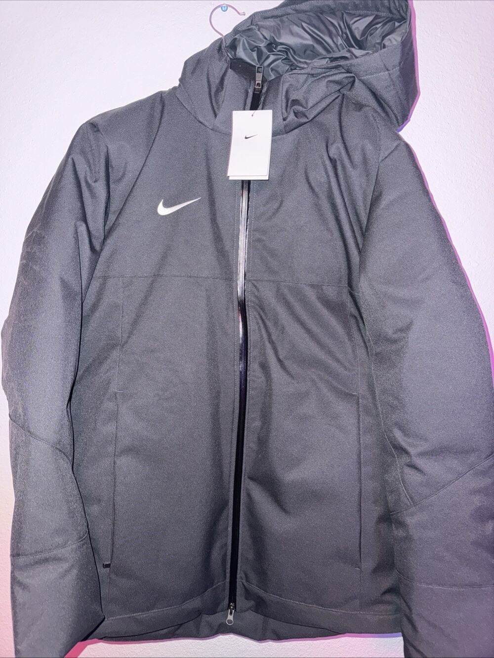 Nike 550 Duck Down Parka Football NFL Issued Jacket Grey DJ6526-060 Size M NWT